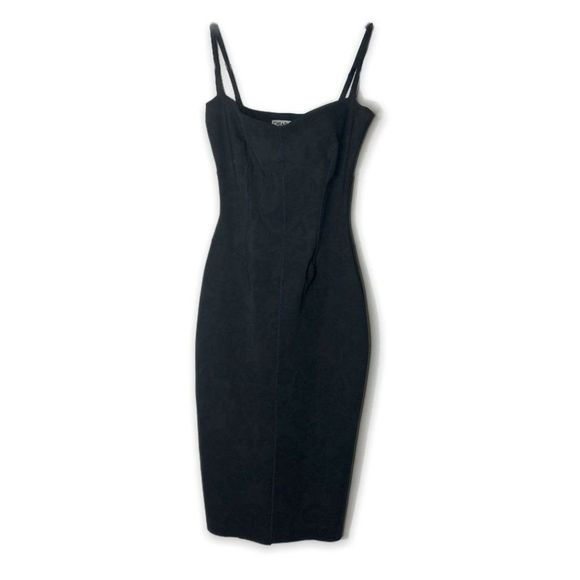 Chiara Boni Dresses & Skirts - La Petite Robe de Chiara Boni Black Lilli Print Jersey Sleeveless Sheath Dress 2